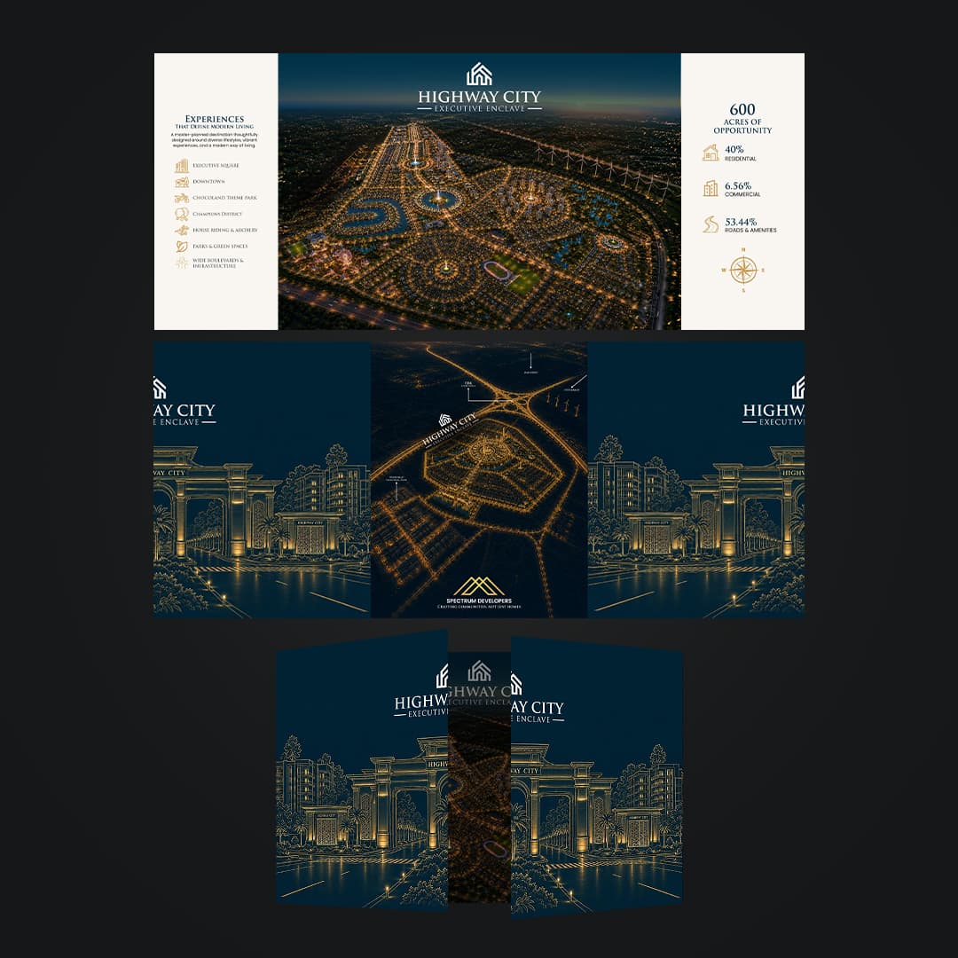 Trifold Brochure Mockup